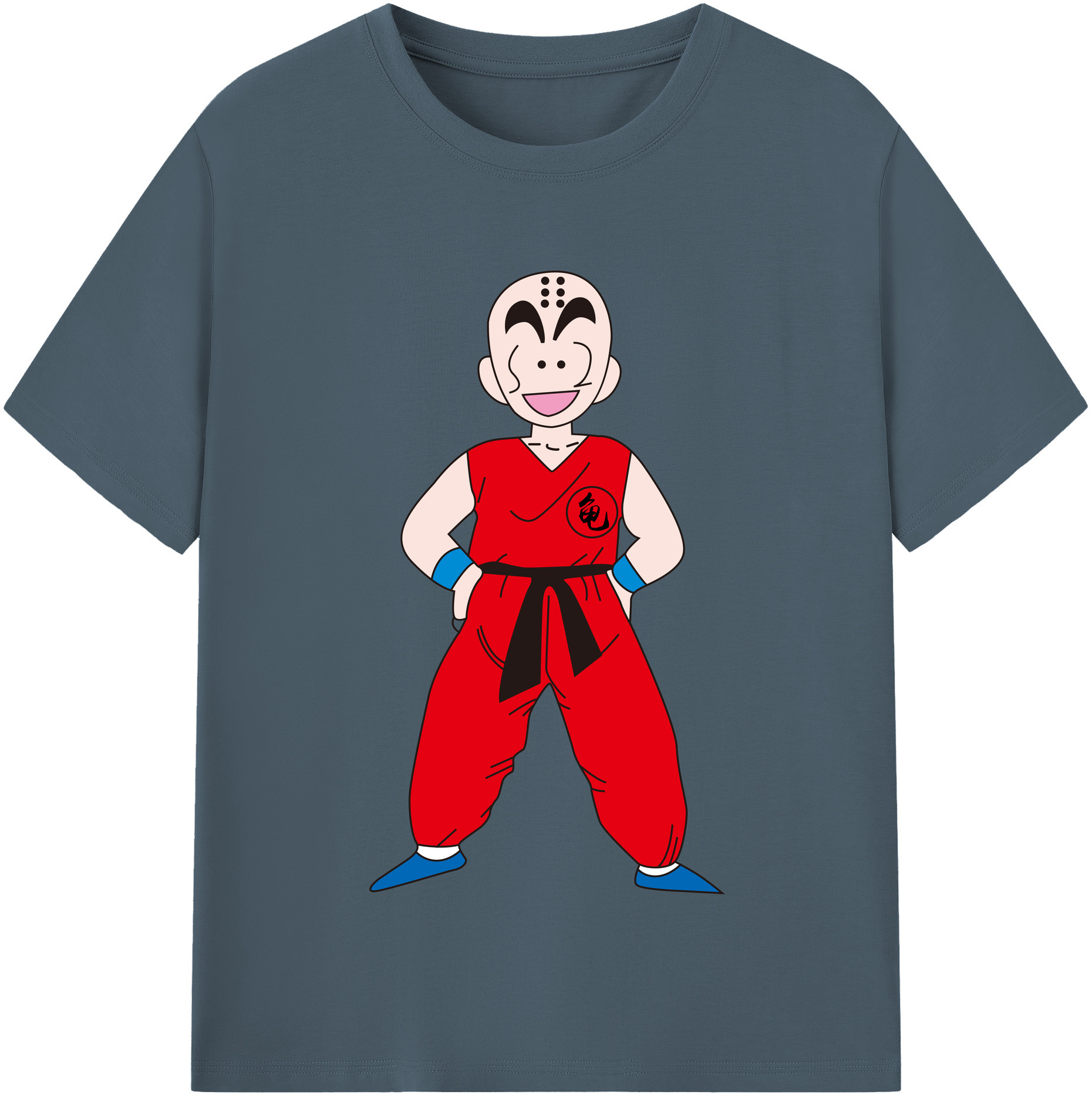 （画像用） ドラゴンボール クリリン DRAGON BALL krillin 綿100％半袖Tシャツ（フロントプリント）